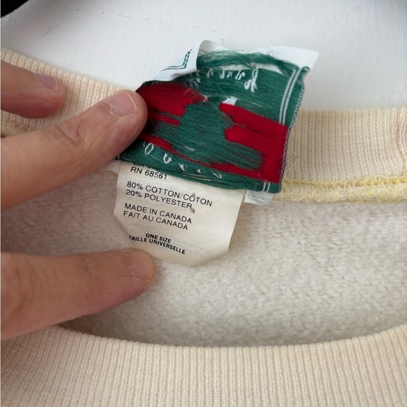 Vintage Cotton Ginny Kids Saving Earth Sweatshirt Made in Canada Oversized 90s - Picture 5 of 12